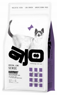 AJO Cat Sense сухой корм для кошек с чувствительным пищеварением с олениной 400г