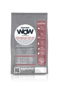 AlphaPet WOW сухой корм С говядиной и сердцем для взрослых собак средних пород 2кг