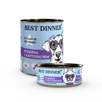 Best Dinner Exclusive Vet Profi Urinary Влажный консервированный функциональный корм для собак и щенков с 6 мес с профилактикой мочекаменной болезни Индейка с картофелем 100г