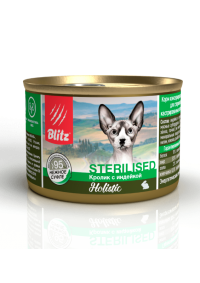 Blitz Holistic Sterilised Cat Rabbit & Turkey влажный корм для стерилизованных кошек Кролик с индейкой нежное суфле 200г