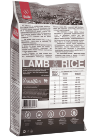 Blitz Sensitive Lamb & Rice Adult Dog All Breeds сухой корм для собак всех пород с ягненком и рисом 2 кг