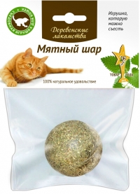 "Деревенские лакомства" Мятный шар для кошек