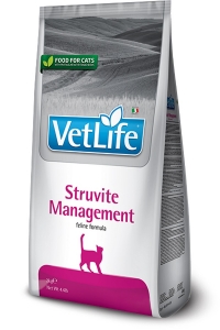 Farmina Vet Life feline STRUVITE MANAGEMENT сухой диетический корм для кошек для лечения и профилактики рецидивов струвитного уролитиаза и идиопатического цистита 2кг
