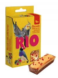 RIO лакомство для всех видов птиц бисквиты с лесными ягодами 7г