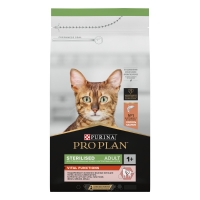 Pro Plan Сухой корм для стерилизованных кошек и кастрированных котов старше 1 года для поддержания органов чувств, с высоким содержанием лосося 400 г