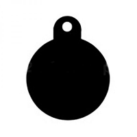 Круг большой черный 7325-08