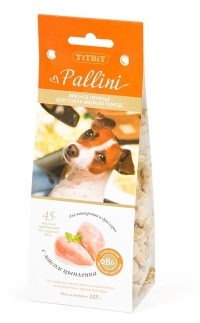 Pallini печенье с цыпленком 125 гр