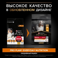 PRO PLAN EVERYDAY NUTRITION Сухой корм для взрослых собак средних пород, с высоким содержанием курицы, 3 кг