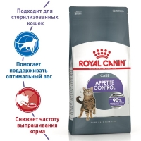 ROYAL CANIN Appetite Control Care сухой корм для взрослых кошек для контроля выпрашивания корма 10кг.