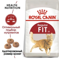 Royal Canin Fit 32 Корм сухой сбалансированный для взрослых умеренно активных кошек от 1 года 400г