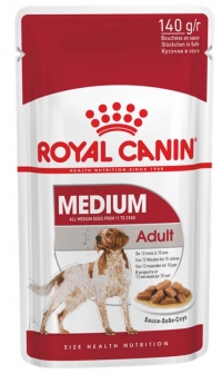 Royal Canin Medium Adult для взрослых собак средних пород в соусе 140г