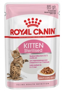 Royal Canin Sterilised Kitten для стерилизованных котят в желе 85г