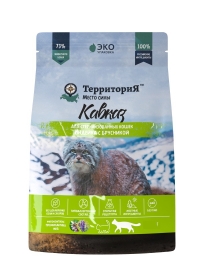 ТерриториЯ Кавказ Индейка с брусникой сухой корм для стерилизованных кошек 350г