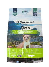 ТерриториЯ Крым Курица с черникой сухой корм для стерилизованных кошек 350г