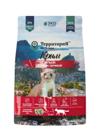 ТерриториЯ Крым Курица с черникой сухой корм для взрослых кошек 1,5кг