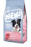 AlphaPet MENU Сухой полнорационный корм с говядиной для взрослых собак всех пород 15кг