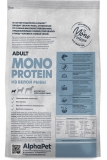 AlphaPet Superpremium MONOPROTEIN Сухой полнорационный корм из белой рыбы для взрослых собак мелких пород 3кг