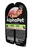AlphaPet Superpremium Влажный полнорационный корм для взрослых стерилизованных кошек паштет с кроликом 80г