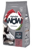 AlphaPet WOW Superpremium Сухой полнорационный корм с говядиной и сердцем для взрослых собак средних пород 7кг