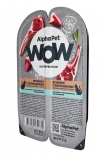 AlphaPet WOW Superpremium Влажный полнорационный корм для кошек с чувствительным пищеварением нежные ломтики ягненка с потрошками в соусе 80г