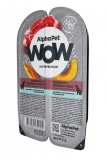 AlphaPet WOW Superpremium Влажный полнорационный корм для собак с чувствительным пищеварением сочные ломтики говядины и томленая тыква в соусе 100г