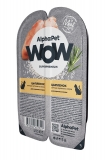 AlphaPet WOW Superpremium  Влажный полнорационный корм для взрослых кошек сочные кусочки цыпленка в соусе 80г