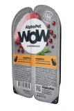 AlphaPet WOW Superpremium Влажный полнорационный корм для взрослых стерилизованных кошек нежные ломтики индейки в соусе 80г