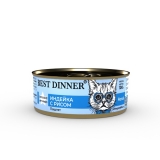 Best Dinner Exclusive Vet Profi Renal Консервированный корм для кошек и котят с 6 месяцев с заболеваниями почек Индейка с рисом паштет, 100г