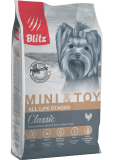 Blitz Classic Mini & Toy Breeds Dog All Life Stages сухой корм для собак мелких и миниатюрных пород всех возрастов 500г