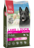Blitz Holistic Grain Free Lamb & Duck Adult Dog All Breeds беззерновой сухой корм для взрослых собак всех пород Ягненок и Утка 1,5 кг