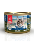 Blitz Holistic Salmon & Shrimps Adult Cats All Breeds влажный корм для взрослых кошек Лосось с креветками нежное суфле 200г