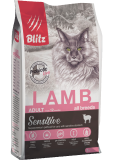 Blitz Sensitive Lamb Adult Cats All Breeds сухой корм для кошек с ягненком 2кг