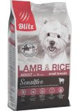 Blitz Sensitive Lamb & Rice Adult Dog Small Breeds сухой корм для собак мелких пород с ягненком и рисом 500г