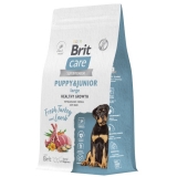 BRIT CARE Сухой корм для щенков крупных пород с индейкой и ягненком Dog Puppy&Junior L Healthy Growth, 1,5кг