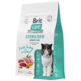BRIT CARE Сухой корм для стерилизованных кошек с индейкой и уткой Cat Sterilised Urinary Care, 400г