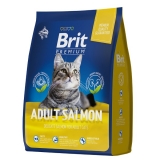 Brit Premium Cat Adult Salmon сухой корм с лососем для взрослых кошек 400г