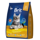 Brit Premium Cat Duck & Chicken Sterilised сухой корм с уткой и курицей для взрослых стерилизованных кошек 2кг