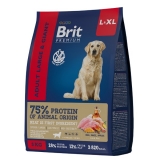 Brit Premium Dog Adult Large and Giant сухой корм с курицей для взрослых собак крупных и гигантских пород  3кг