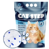 CAT STEP Crystal Blue Наполнитель впитывающий силикагелевый, 3,8 л