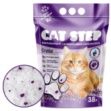 CAT STEP Crystal Lavender Наполнитель впитывающий силикагелевый, 3,8 л
