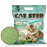 CAT STEP Tofu Green Tea Наполнитель комкующийся растительный, 12 л