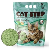 CAT STEP Tofu Green Tea Наполнитель комкующийся растительный, 6 л