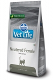 Farmina Vet Life feline NEUTERED FEMALE сухой диетический корм для взрослых стерилизованных кошек 400г