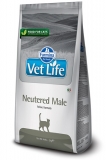 Farmina Vet Life feline NEUTERED MALE сухой диетический корм для взрослых кастрированных котов 400г