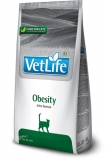 Farmina Vet Life feline OBESITY сухой диетический корм для взрослых кошек для снижения излишнего веса 400г