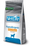 Farmina Vet Life HYPOALLERGENIC FISH & POTATO CANINE сухой диетический корм для собак с пищевой аллергией или пищевой непереносимостью Рыба с картофелем 2кг