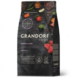 GRANDORF FRESH для взрослых кошек с чувствительным пищеварением или склонных к аллергии Свежее мясо ягненка с бататом 400кг