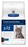 Hill's Prescription Diet z/d Food Sensitivities сухой диетический гипоаллеренный корм для кошек при пищевой аллергии, 2 кг