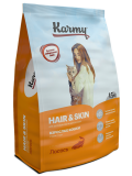 Karmy Hair&Skin корм для кошек, поддерживающих здоровье кожи шерсти лосось 1.5кг