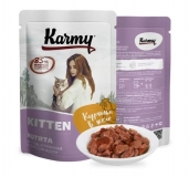 Karmy Kitten влажный корм для котят с курицей в желе, пауч 80г